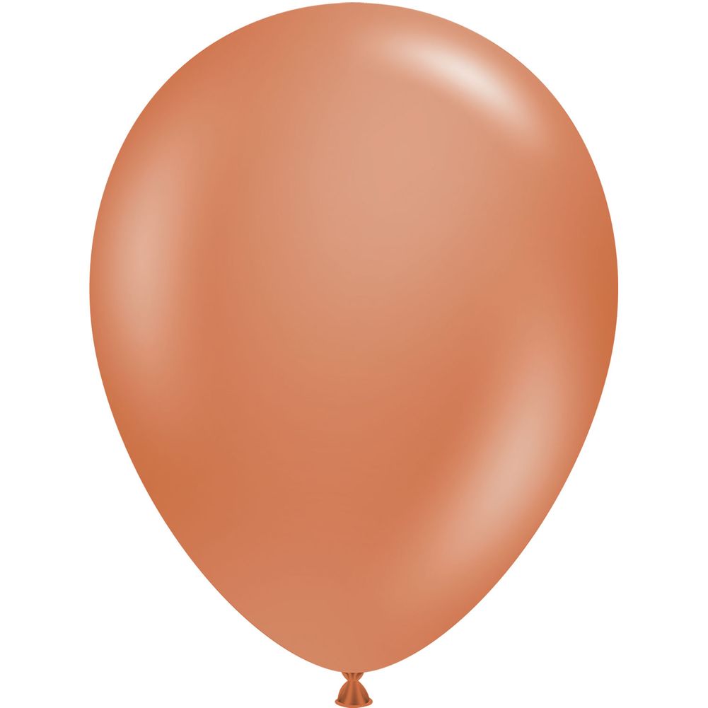 Tuftex 11" Burnt Orange Pastel Latex Balloons (100ct)