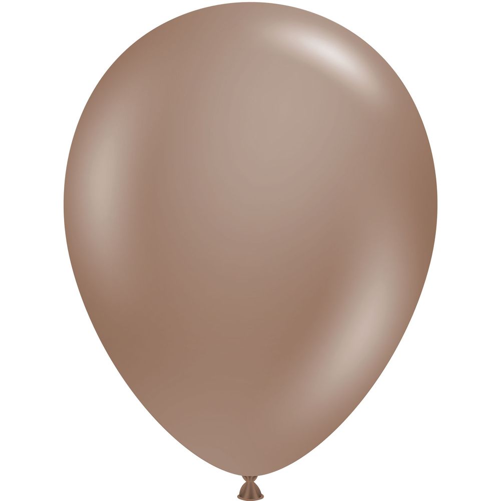 Tuftex 11" Cocoa Pastel Latex Balloons (100ct)