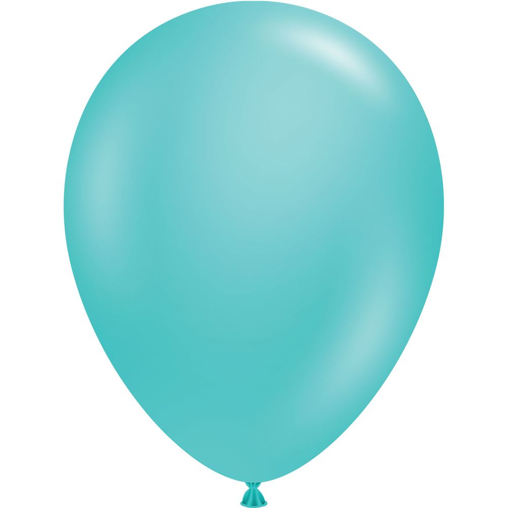 Tuftex 11" Metallic Seafoam Latex Balloons (100ct)