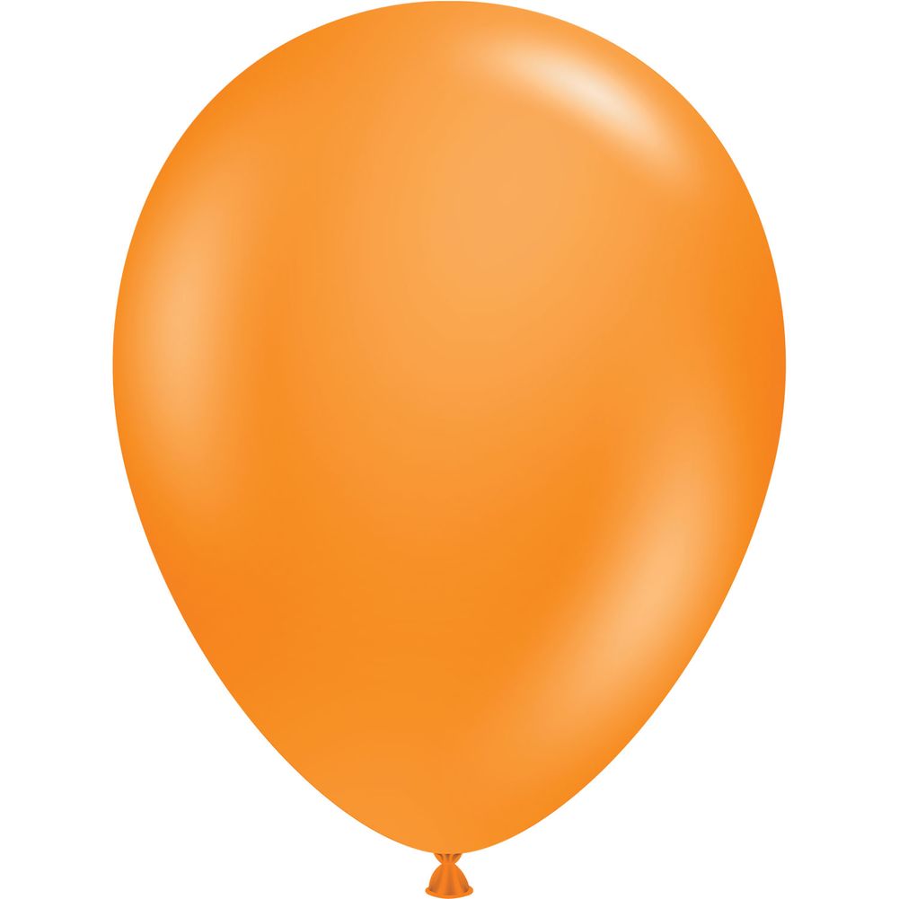 Tuftex 11" Crystal Tangerine Latex Balloons (100ct)