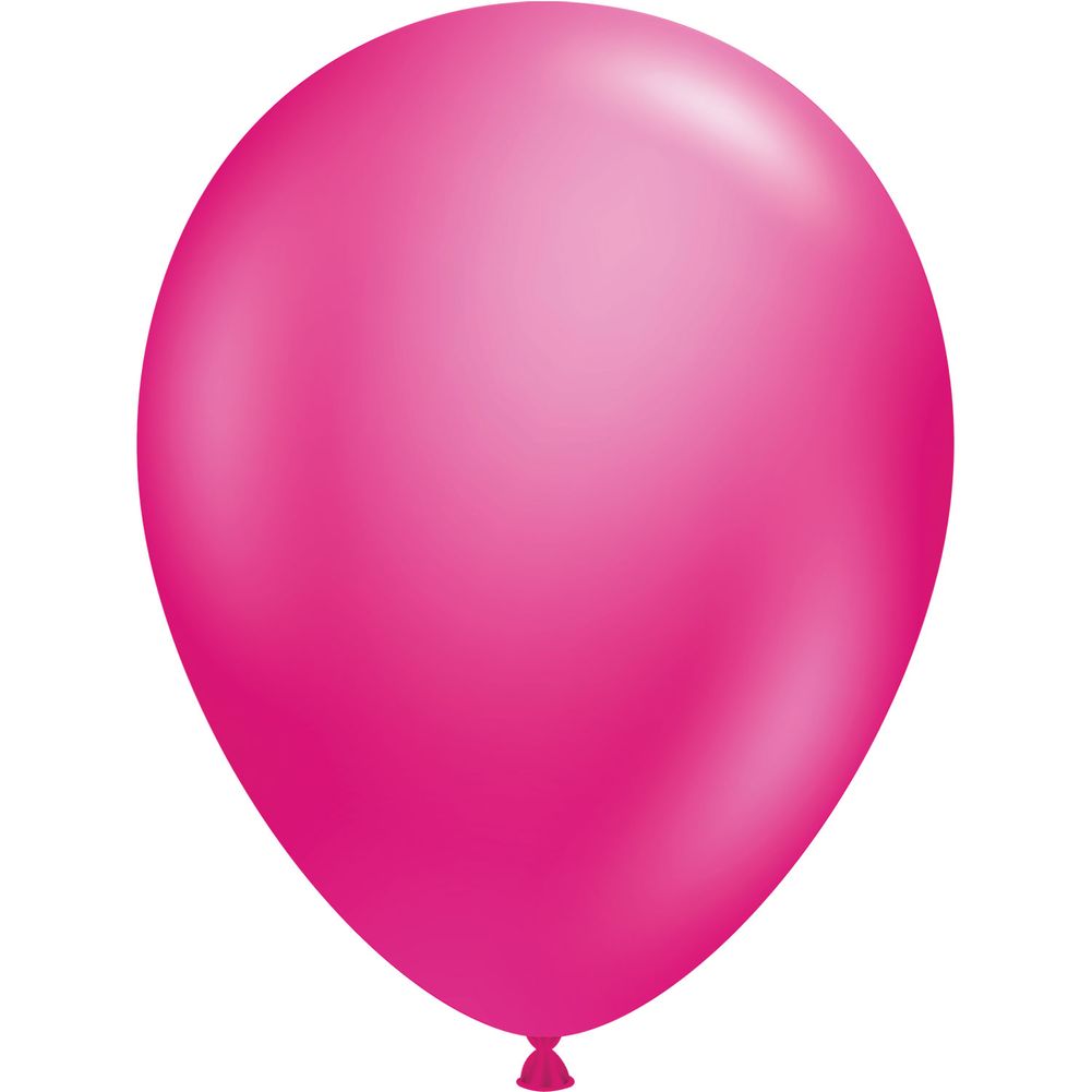 Tuftex 11" Metallic Fuchsia Latex Balloons (100ct)