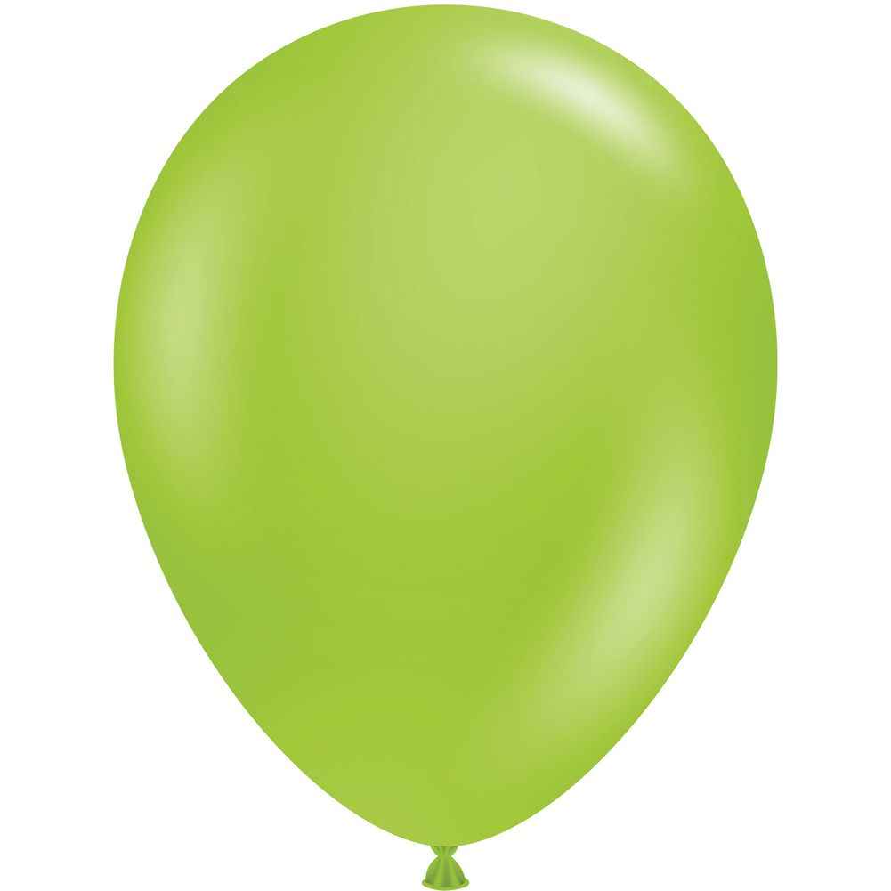 Tuftex 11" Lime Green Pastel Latex Balloons (100ct)