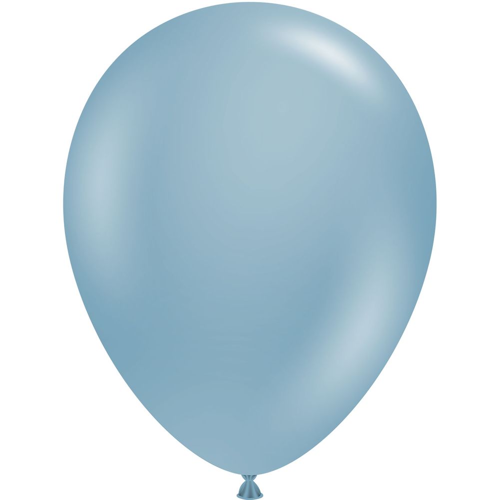 Tuftex 11" Blue Slate Pastel Latex Balloons (100ct)