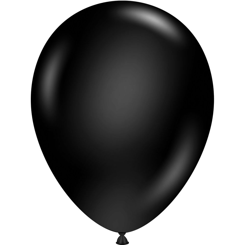 Tuftex 11" Black Standard Latex Balloons (100ct)