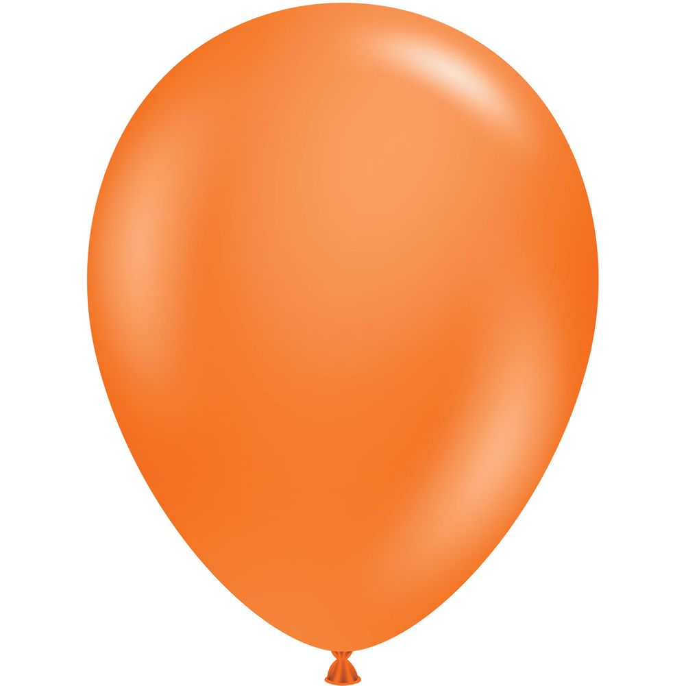 Tuftex 5" Orange Standard Latex Balloons (50ct) US Novelty