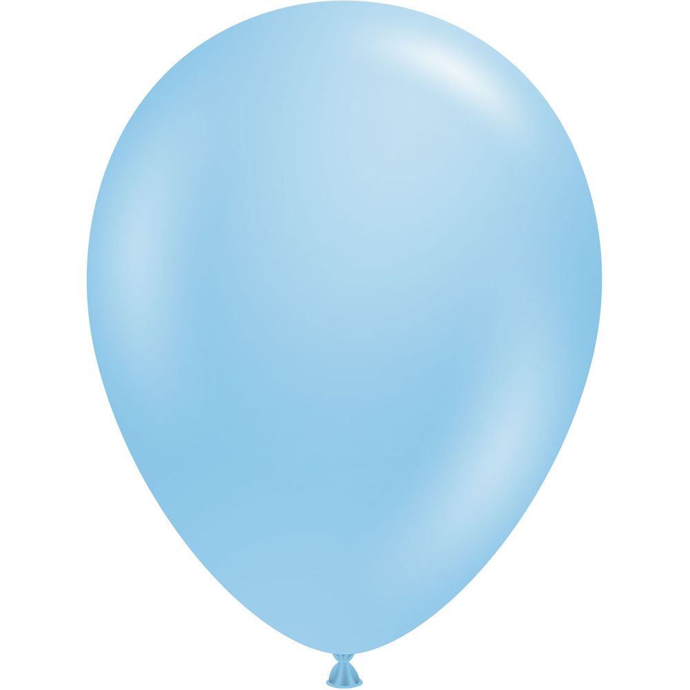 Tuftex 5" Baby Blue Pastel Latex Balloons (50ct)