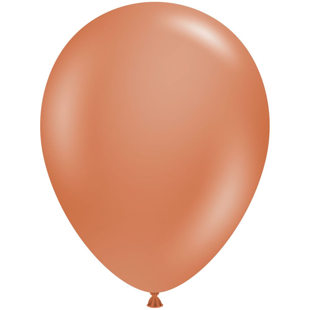 Tuftex 5" Burnt Orange Pastel Latex Balloons (50ct)