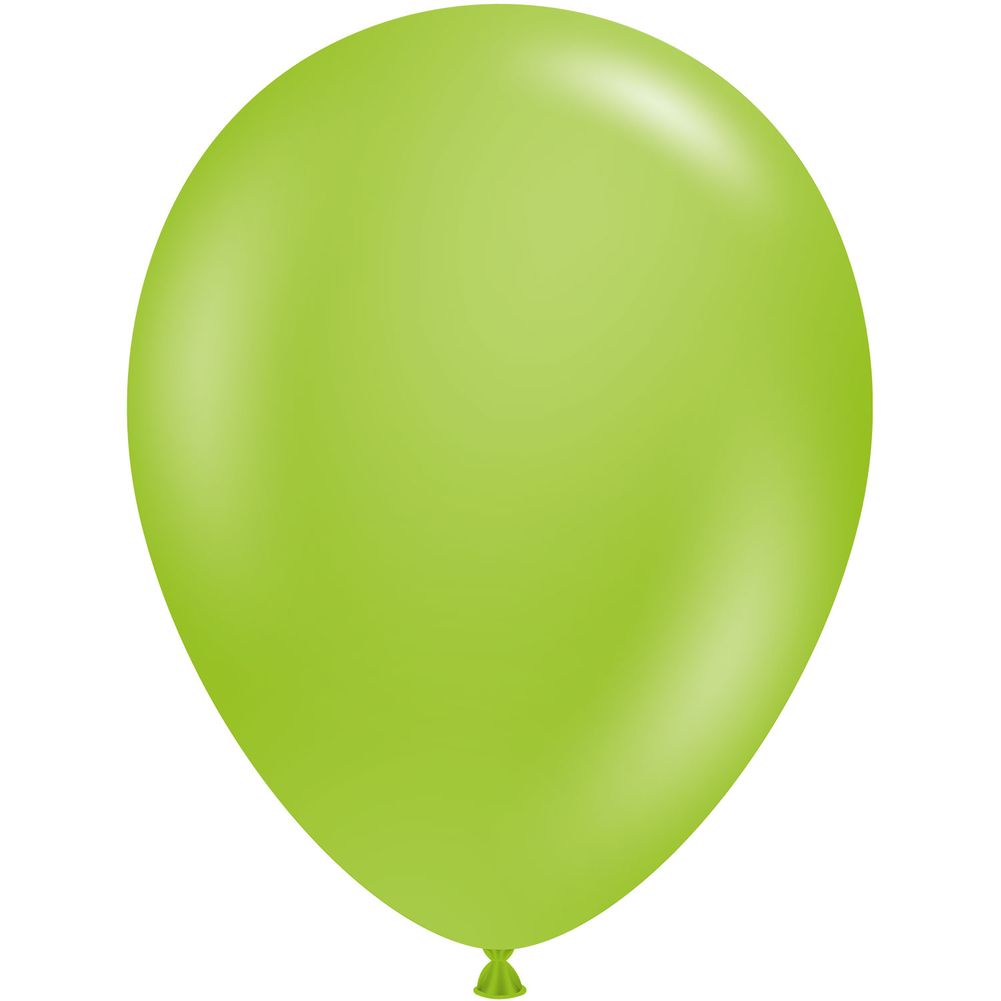 Tuftex 5" Lime Green Pastel Latex Balloons (50ct)