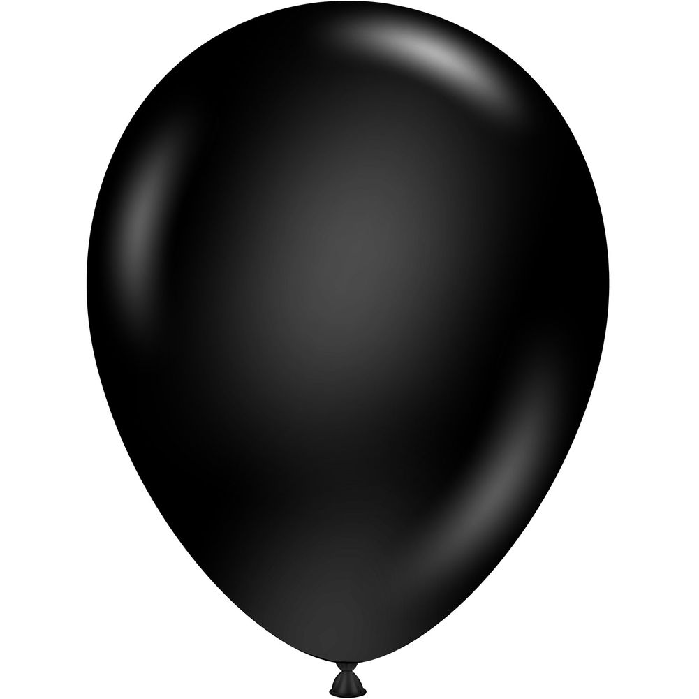 Tuftex 5" Black Standard Latex Balloons (50ct)