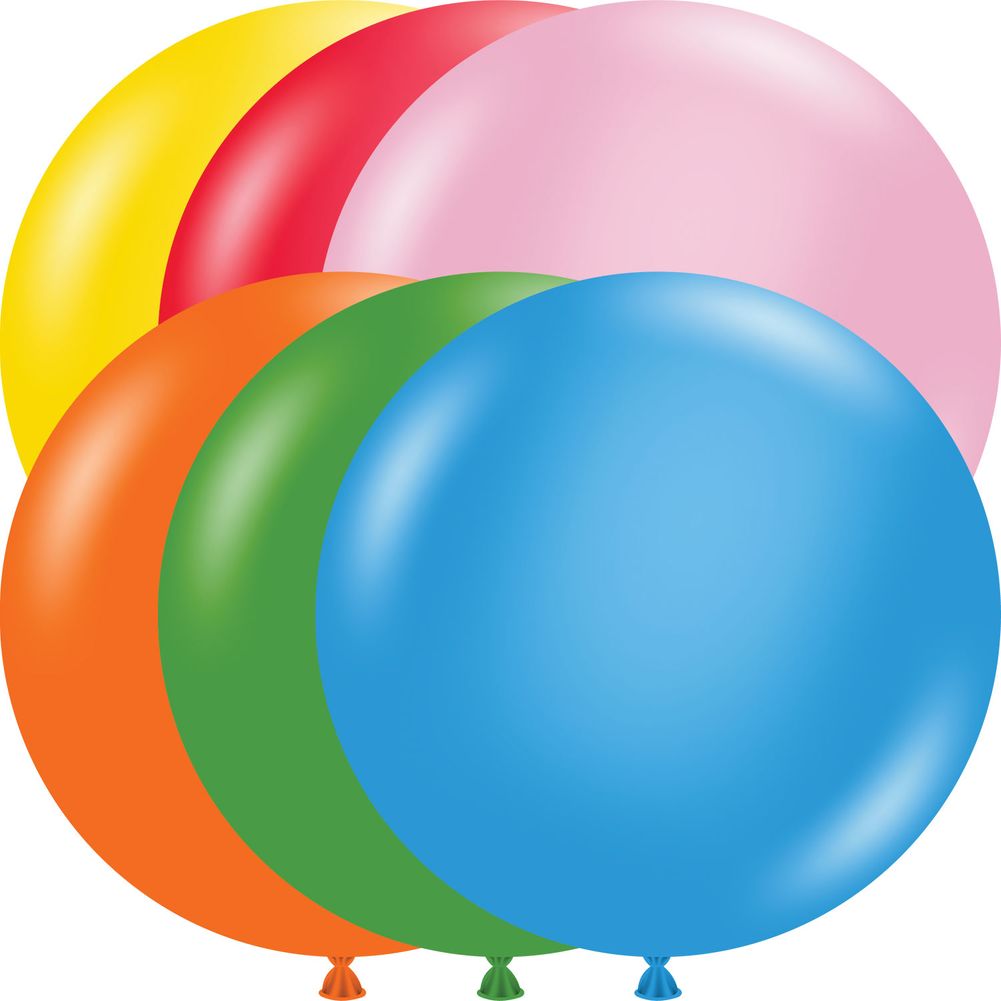 Tuftex 17" Standard Asst Latex Balloons (50ct)