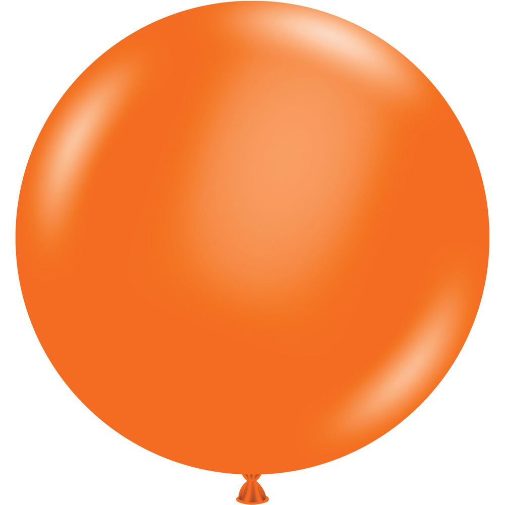 Tuftex 17" Orange Standard Latex Balloons (50ct) US Novelty