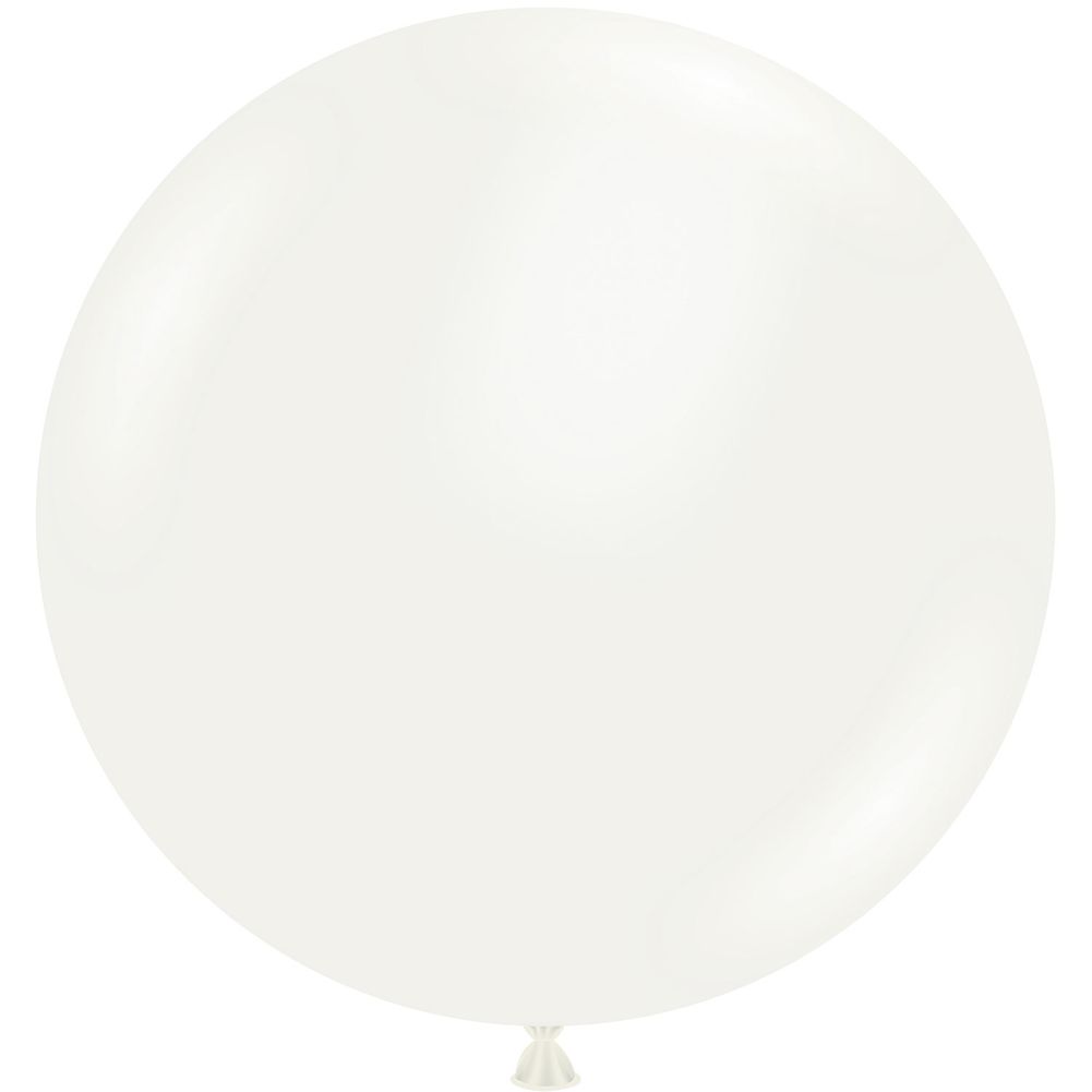 Tuftex 17" White Standard Latex Balloons (50ct)