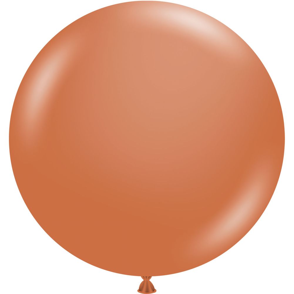 Tuftex 17" Burnt Orange Pastel Latex Balloons (50ct)