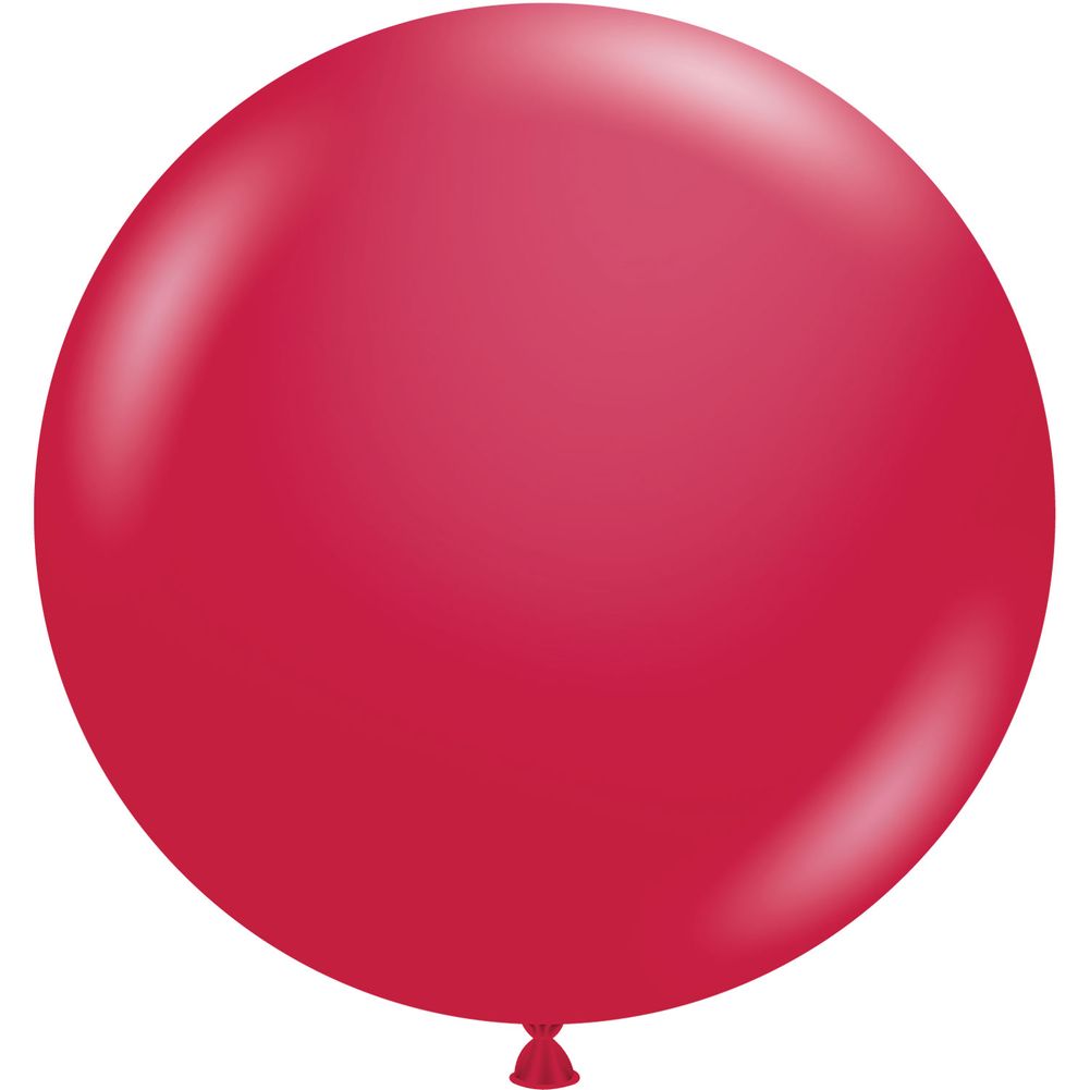 Tuftex 17" Metallic Starfire Red Latex Balloons (50ct)