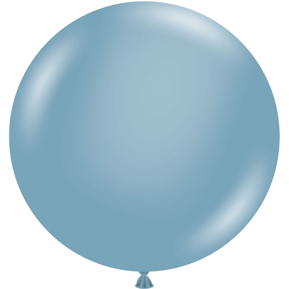 Tuftex 17" Blue Slate Pastel Latex Balloons (50ct)