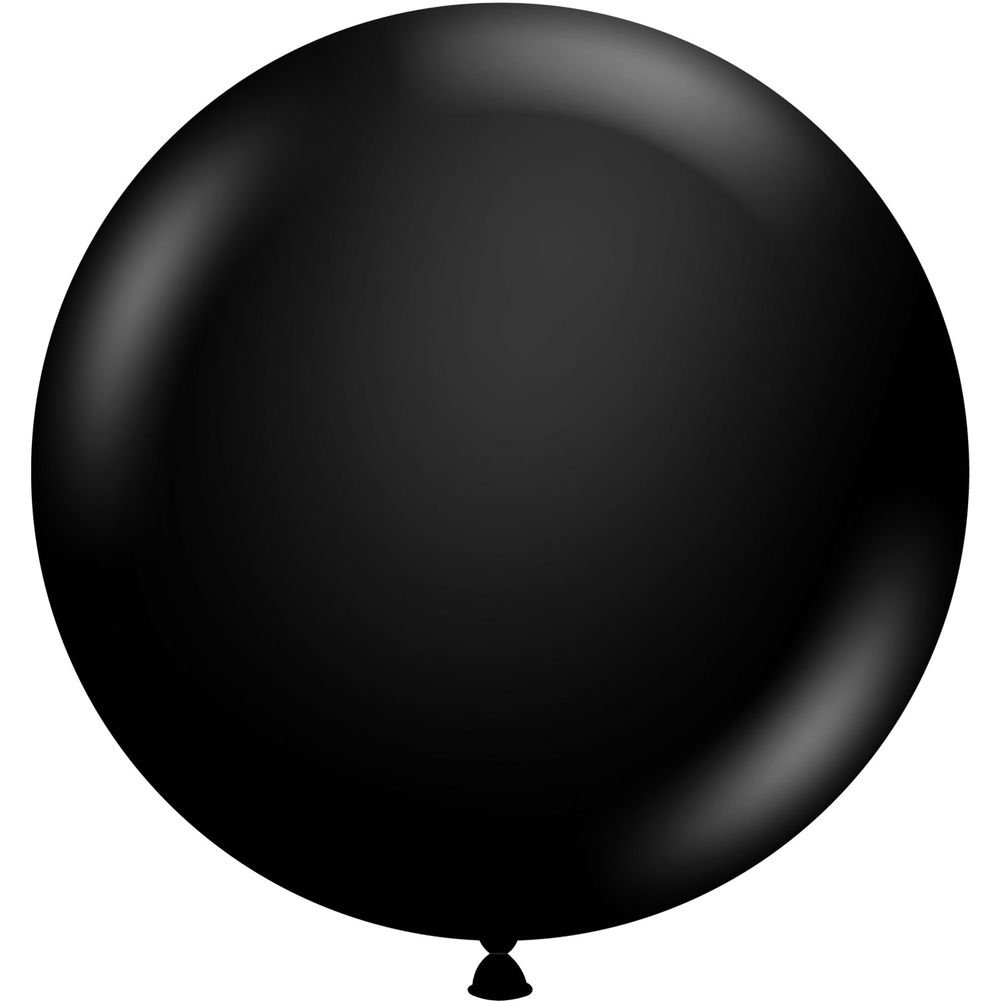 Tuftex 17" Black Standard Latex Balloons (50ct)
