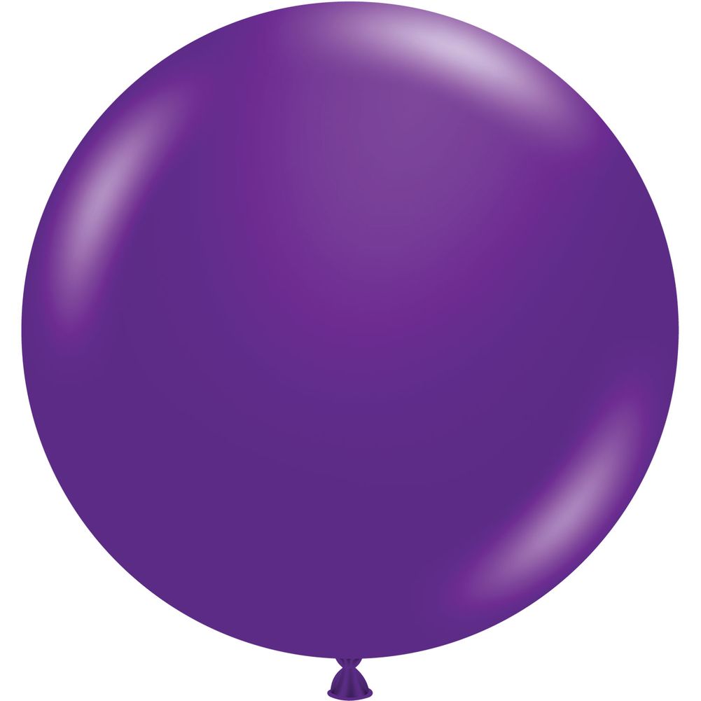 Tuftex 17" Plum Purple Pastel Latex Balloons (50ct)