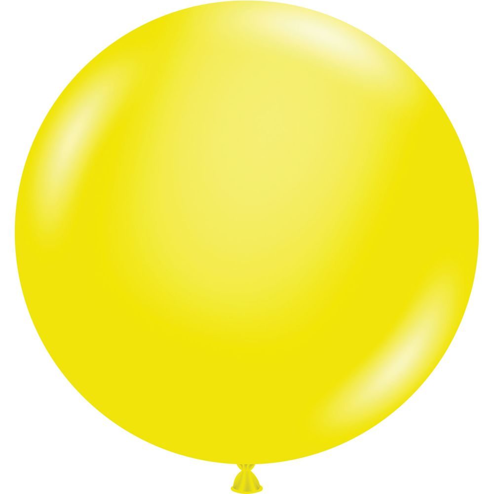 Tuftex 24" Crystal Yellow Latex Balloons (25ct)