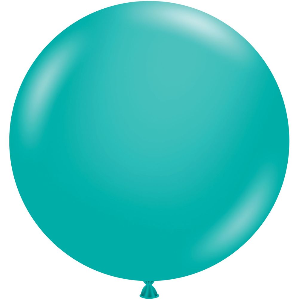 Tuftex 24" Teal Pastel Latex Balloons (25ct) US Novelty