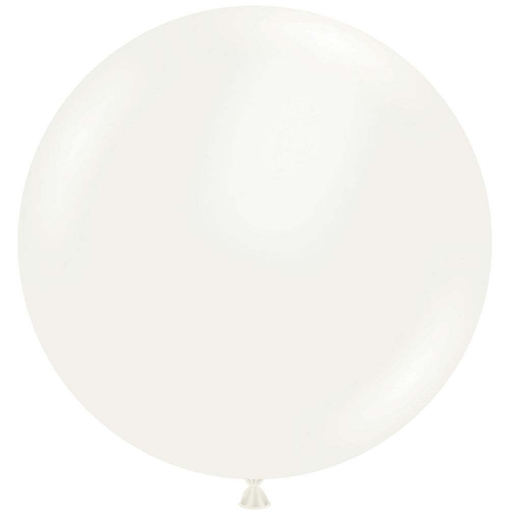 Tuftex 36" White Standard Latex Balloons (10ct)