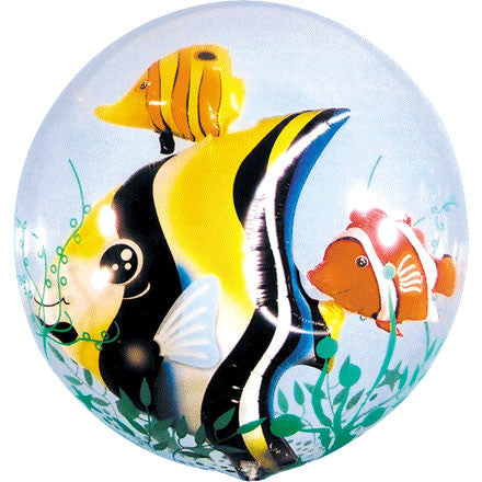 24" Tropical Fish Seaweed Bubble Balloon