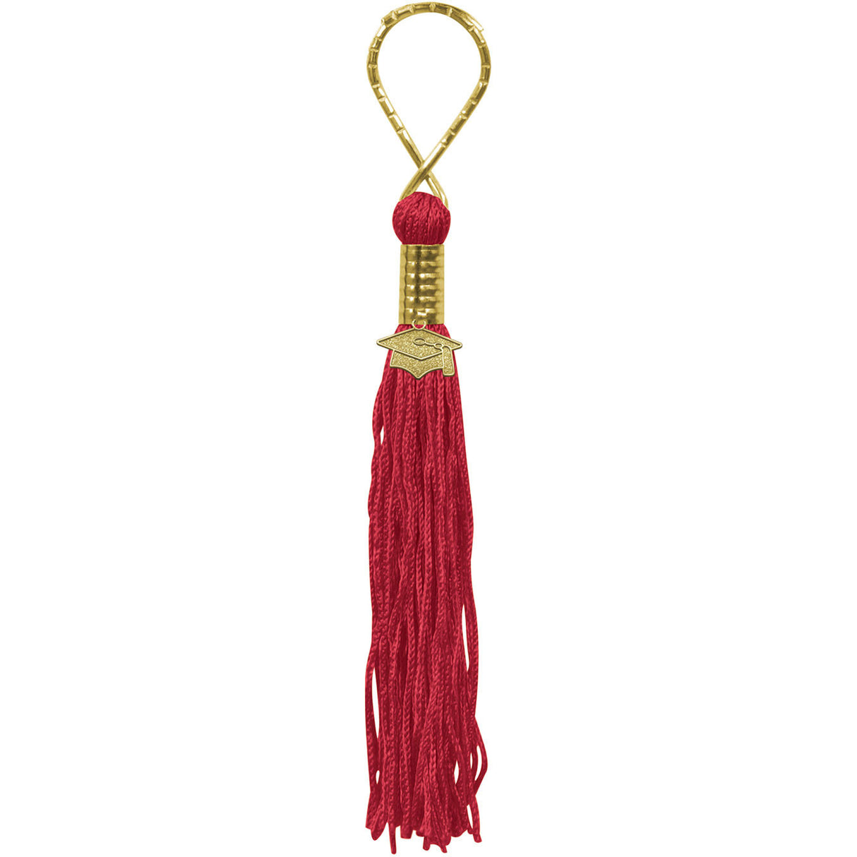 Red Tasseled Key Chain