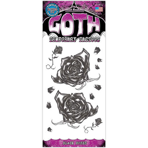 BLACK ROSES GOTH TATTOO