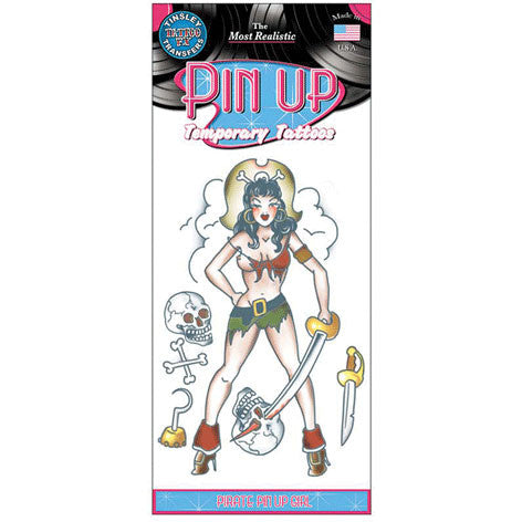 PIRATE GIRL PIN UP TATTOO