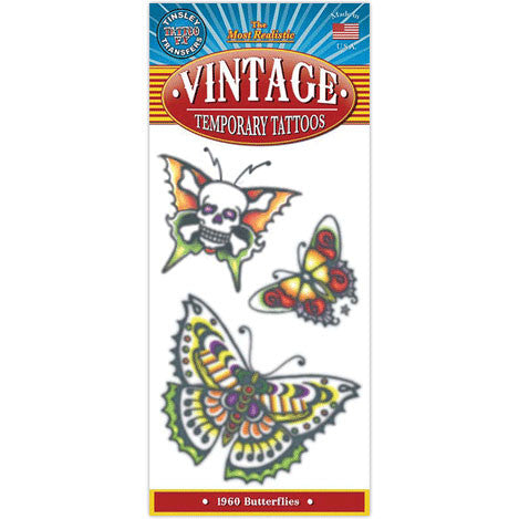 Butterflies 1960 Vintage Tattoo