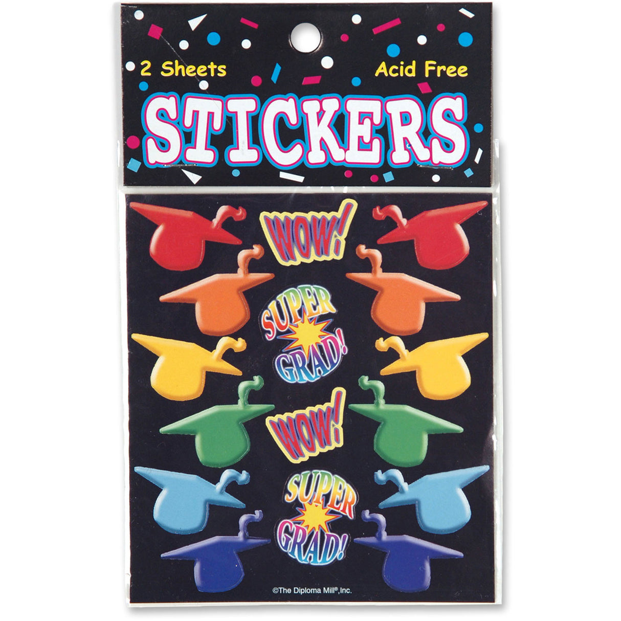 Super Grad Graduation Stickers