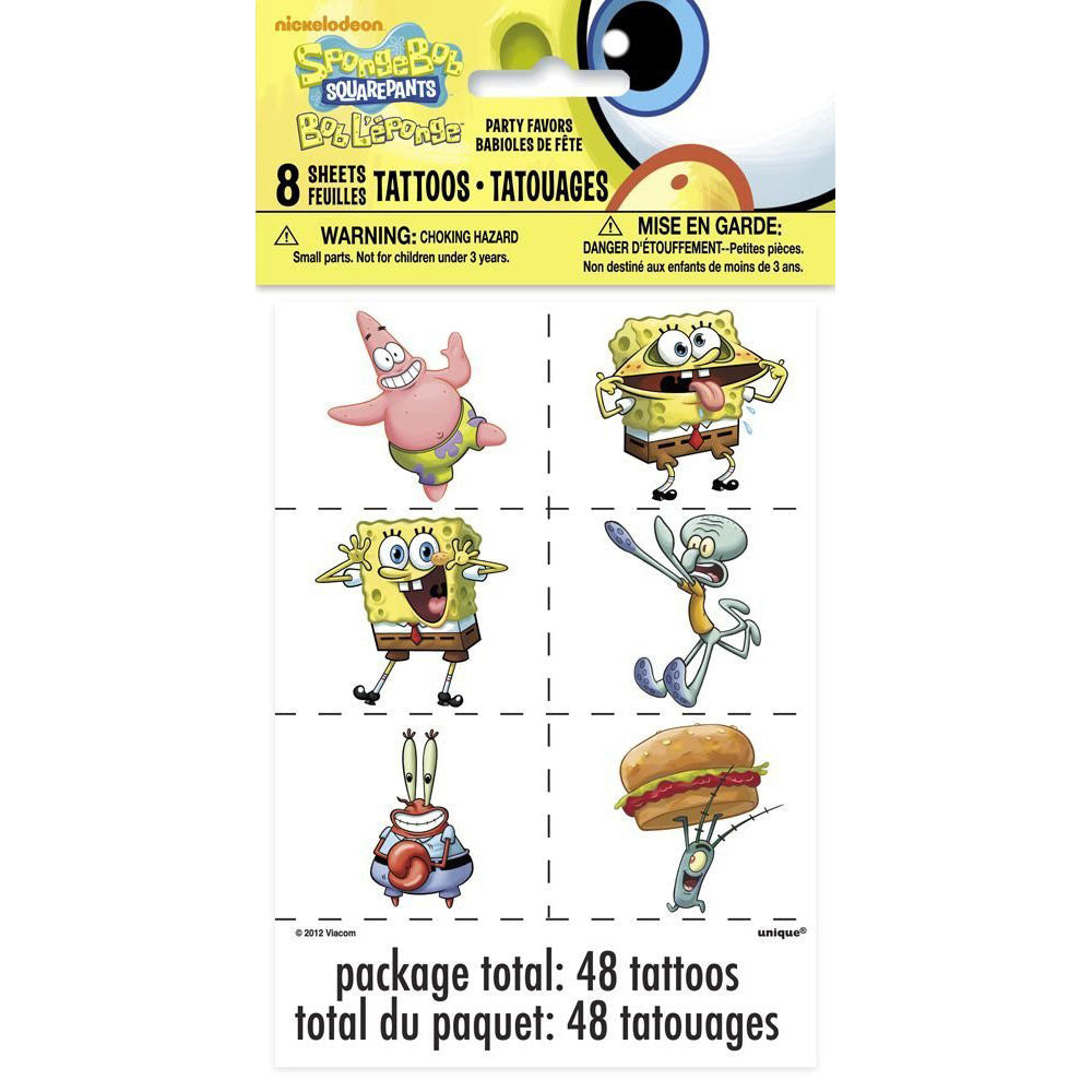 SpongeBob SquarePants Tattoos