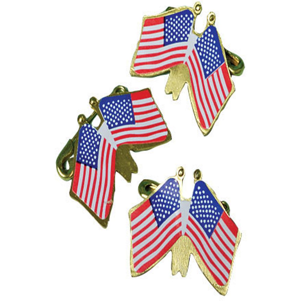 Double Flag Pins (48ct)