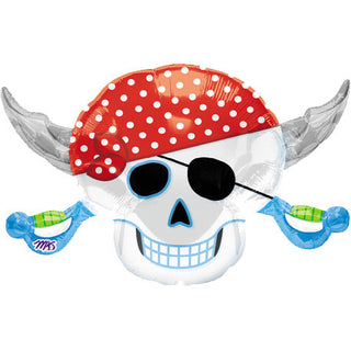 Pirate Party Skull Shape Flat